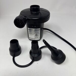 Intertek Electric Air Pump HT-196BA With 3 Inflation Adapters Works Fast & Well